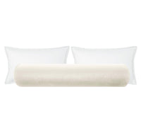 THE BOLSTER :: FAUX SILK VELVET // ALABASTER