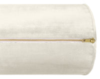 THE BOLSTER :: FAUX SILK VELVET // ALABASTER