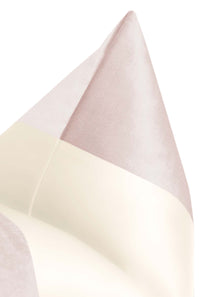 PANEL COLORBLOCK :: FAUX SILK VELVET // BALLET + ALABASTER SILK