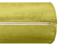 THE BOLSTER :: FAUX SILK VELVET // CHARTREUSE