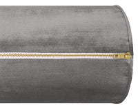 THE BOLSTER :: FAUX SILK VELVET // GRAPHITE