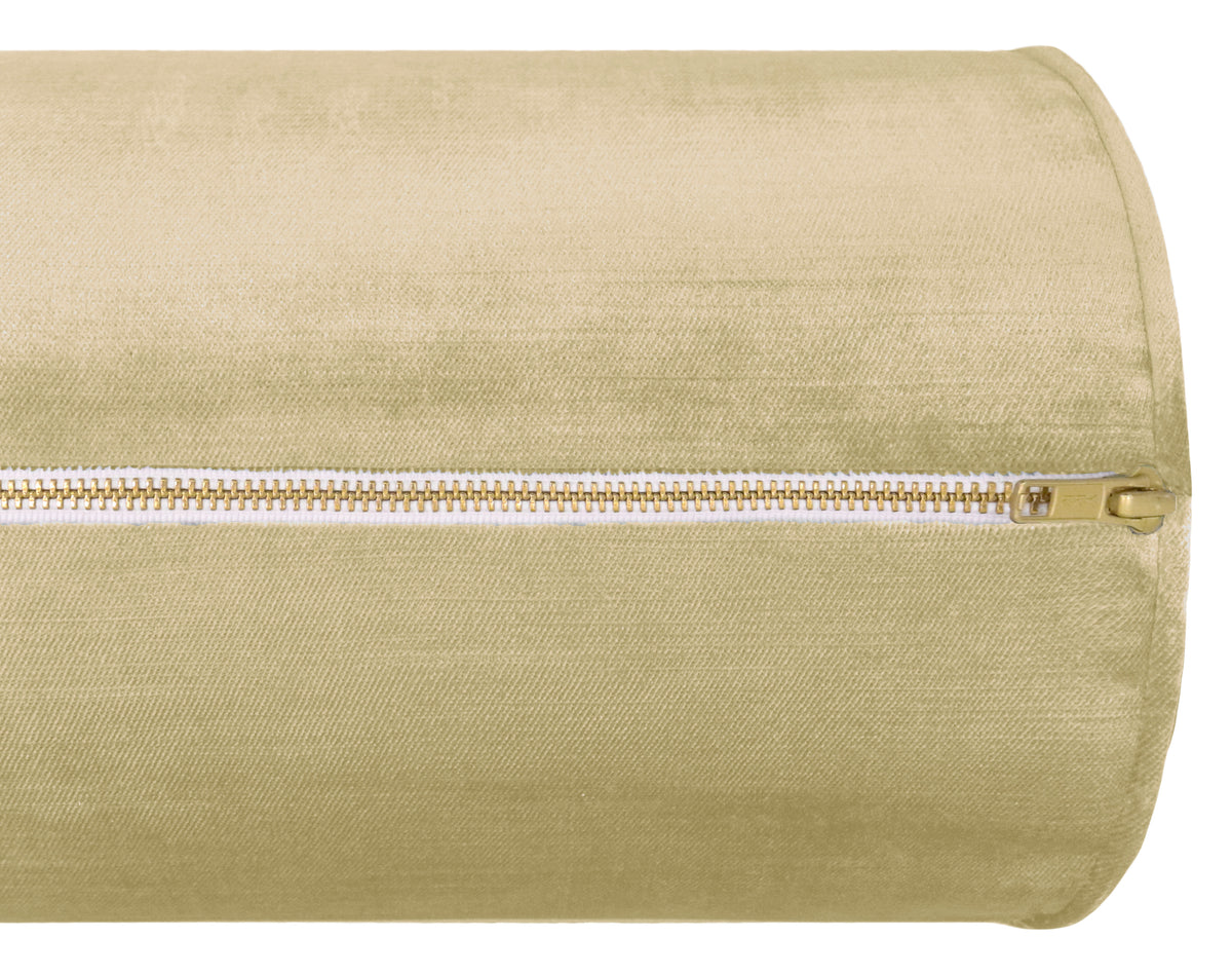 THE BOLSTER :: FAUX SILK VELVET // CHAMPAGNE