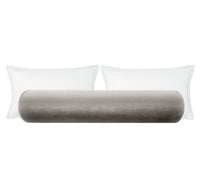 THE BOLSTER :: FAUX SILK VELVET // CHROME