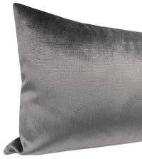 THE XL LUMBAR :: FAUX SILK VELVET // GRAPHITE