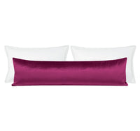 THE XL LUMBAR :: FAUX SILK VELVET // MAGENTA