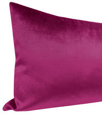 THE XL LUMBAR :: FAUX SILK VELVET // MAGENTA