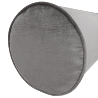 THE BOLSTER :: FAUX SILK VELVET // GRAPHITE