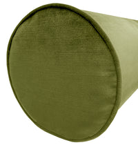 THE BOLSTER :: FAUX SILK VELVET // OLIVE