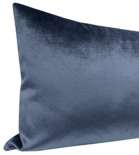 THE XL LUMBAR :: FAUX SILK VELVET // PRUSSIAN BLUE