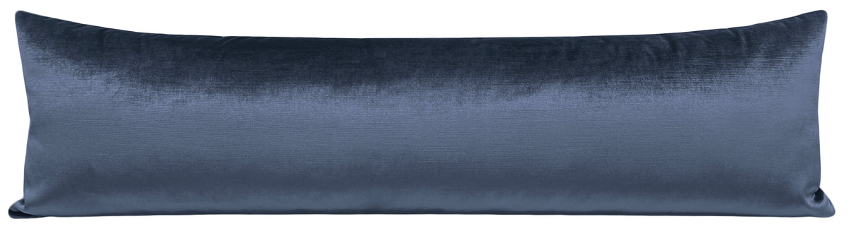 THE XL LUMBAR :: FAUX SILK VELVET // PRUSSIAN BLUE