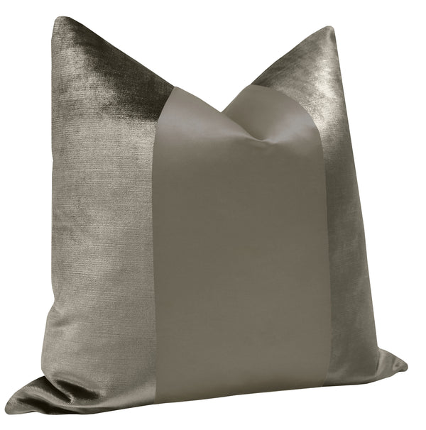 PANEL MONOCHROMATIC :: FAUX SILK VELVET // QUARTZ