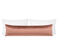 THE XL LUMBAR :: FAUX SILK VELVET // ROSE GOLD