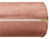 THE BOLSTER :: FAUX SILK VELVET // ROSE GOLD