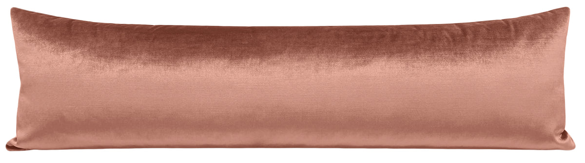 THE XL LUMBAR :: FAUX SILK VELVET // ROSE GOLD