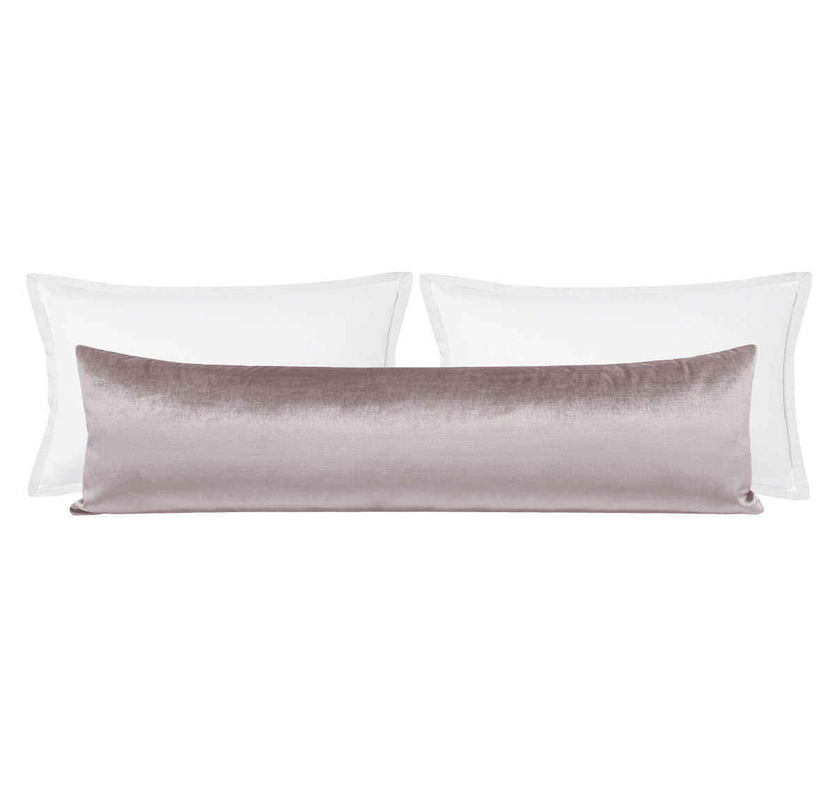 THE XL LUMBAR :: FAUX SILK VELVET // SMOKEY LAVENDER