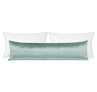 THE XL LUMBAR :: FAUX SILK VELVET // TURKISH BLUE