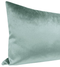 THE XL LUMBAR :: FAUX SILK VELVET // TURKISH BLUE