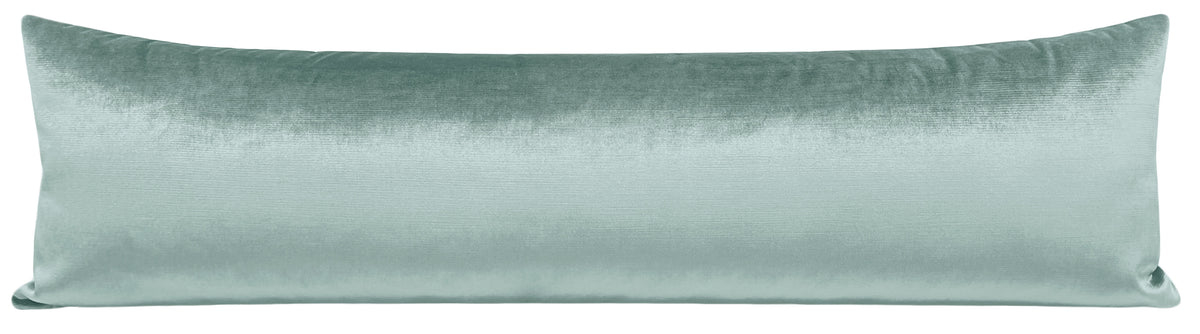 THE XL LUMBAR :: FAUX SILK VELVET // TURKISH BLUE