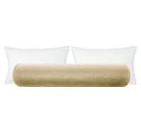 THE BOLSTER :: FAUX SILK VELVET // CHAMPAGNE