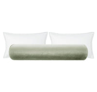 THE BOLSTER :: FAUX SILK VELVET // PISTACHIO