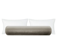 THE BOLSTER :: FAUX SILK VELVET // QUARTZ