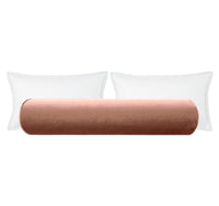 THE BOLSTER :: FAUX SILK VELVET // ROSE GOLD