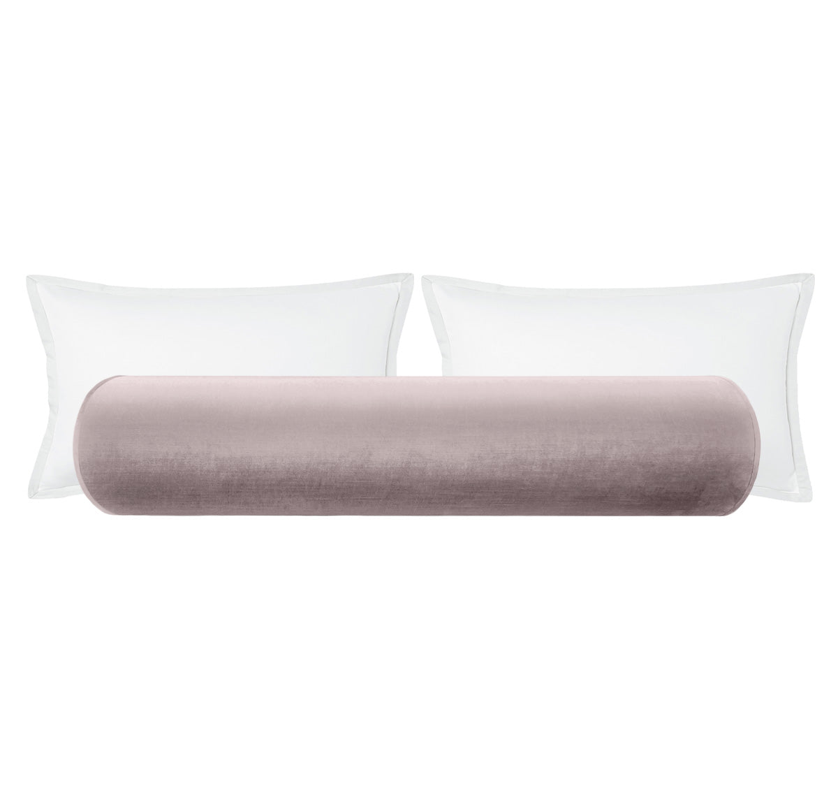 THE BOLSTER :: FAUX SILK VELVET // SMOKEY LAVENDER