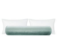 THE BOLSTER :: FAUX SILK VELVET // TURKISH BLUE