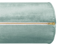 THE BOLSTER :: FAUX SILK VELVET // TURKISH BLUE
