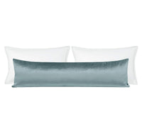 THE XL LUMBAR :: FAUX SILK VELVET // CERULEAN BLUE