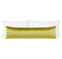 THE XL LUMBAR :: FAUX SILK VELVET // CHARTREUSE