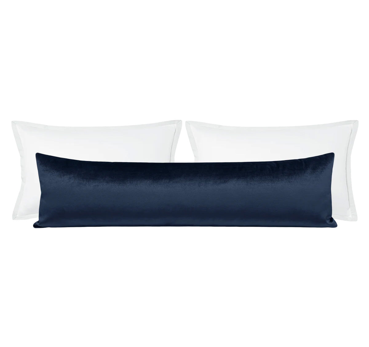 THE XL LUMBAR :: FAUX SILK VELVET // NAVY BLUE