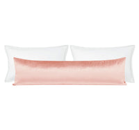 THE XL LUMBAR :: FAUX SILK VELVET // PINK PEONY