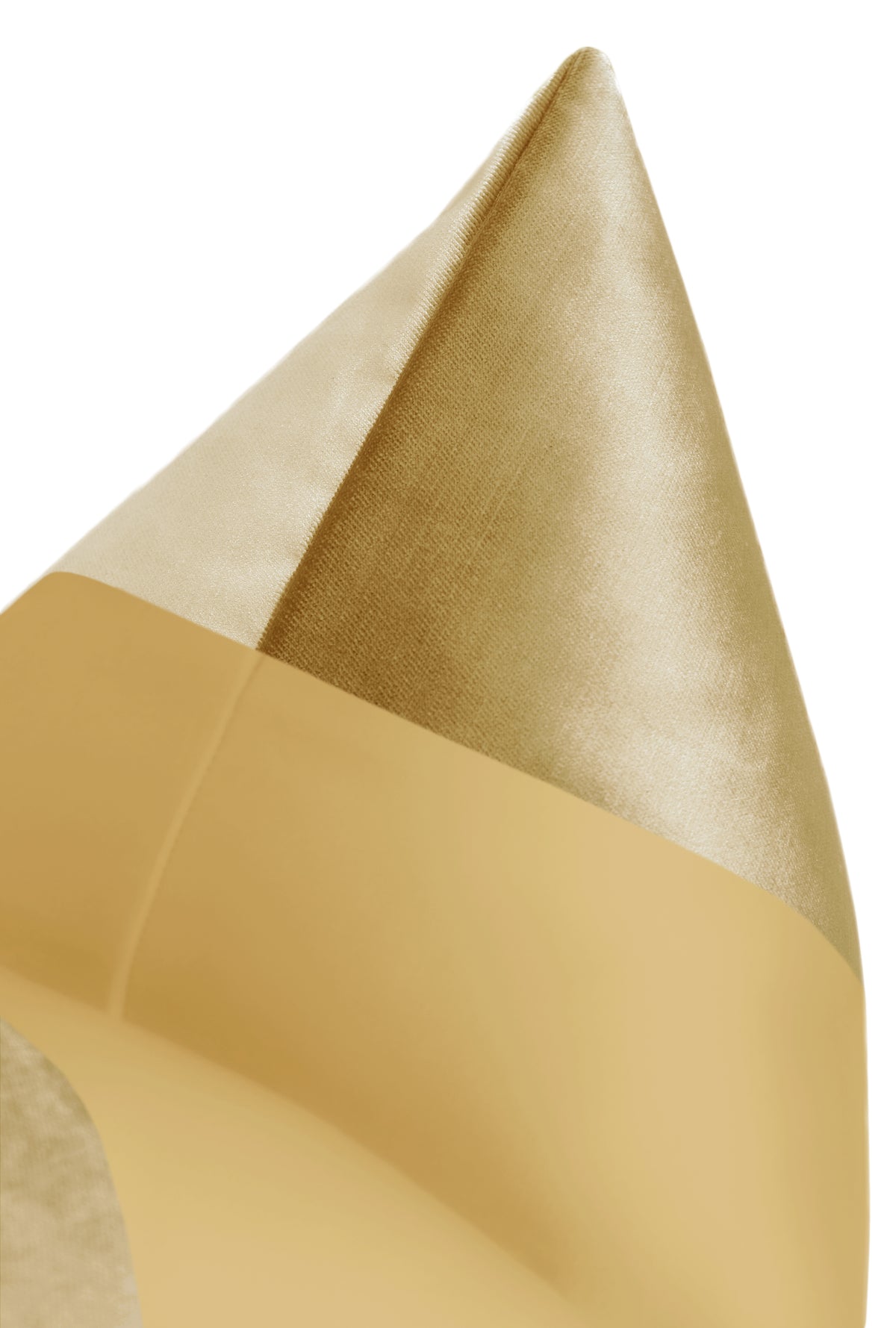 FINAL SALE : MONOCHROMATIC :: 20" X 20" FAUX SILK VELVET // GOLD PILLOW COVER