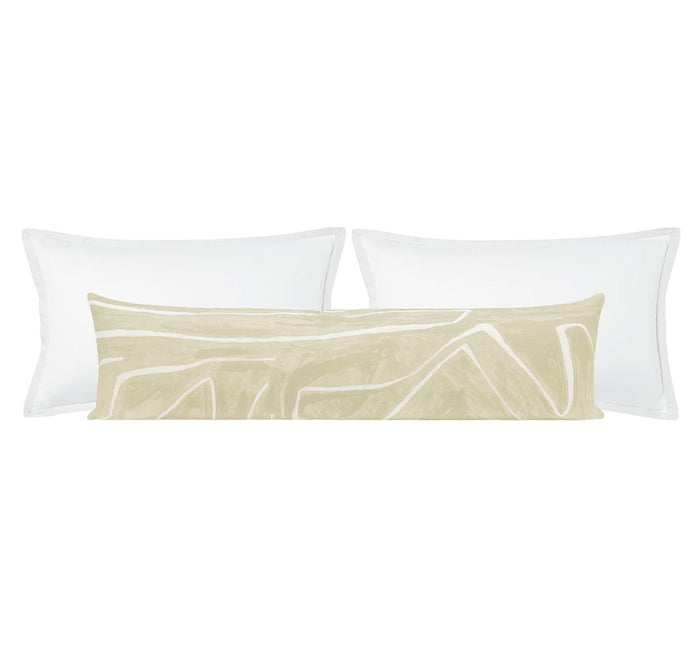 THE XL LUMBAR :: GRAFFITO // BEIGE + IVORY | KELLY WEARSTLER