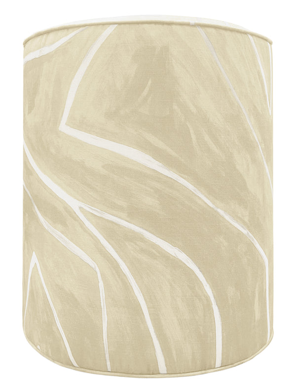 THE TIGHT ROUND OTTOMAN :: GRAFFITO // BEIGE + IVORY