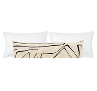 THE XL LUMBAR :: GRAFFITO // LINEN + ONYX | KELLY WEARSTLER