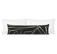 THE XL LUMBAR :: GRAFFITO // ONYX + BEIGE | KELLY WEARSTLER