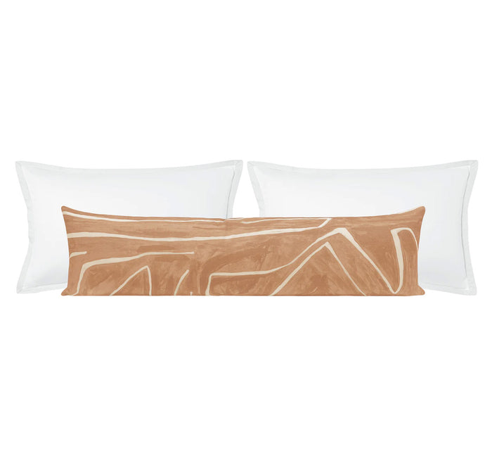THE XL LUMBAR :: GRAFFITO // SALMON + CREAM | KELLY WEARSTLER