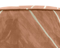 THE TIGHT ROUND OTTOMAN :: GRAFFITO // SALMON + CREAM