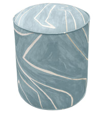 THE TIGHT ROUND OTTOMAN :: GRAFFITO // DEEP SKY