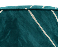 THE TIGHT ROUND OTTOMAN :: GRAFFITO // TEAL + PEARL