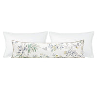 THE XL LUMBAR :: IMPERIAL GARDEN WITH BRASS CORDING // DELFT