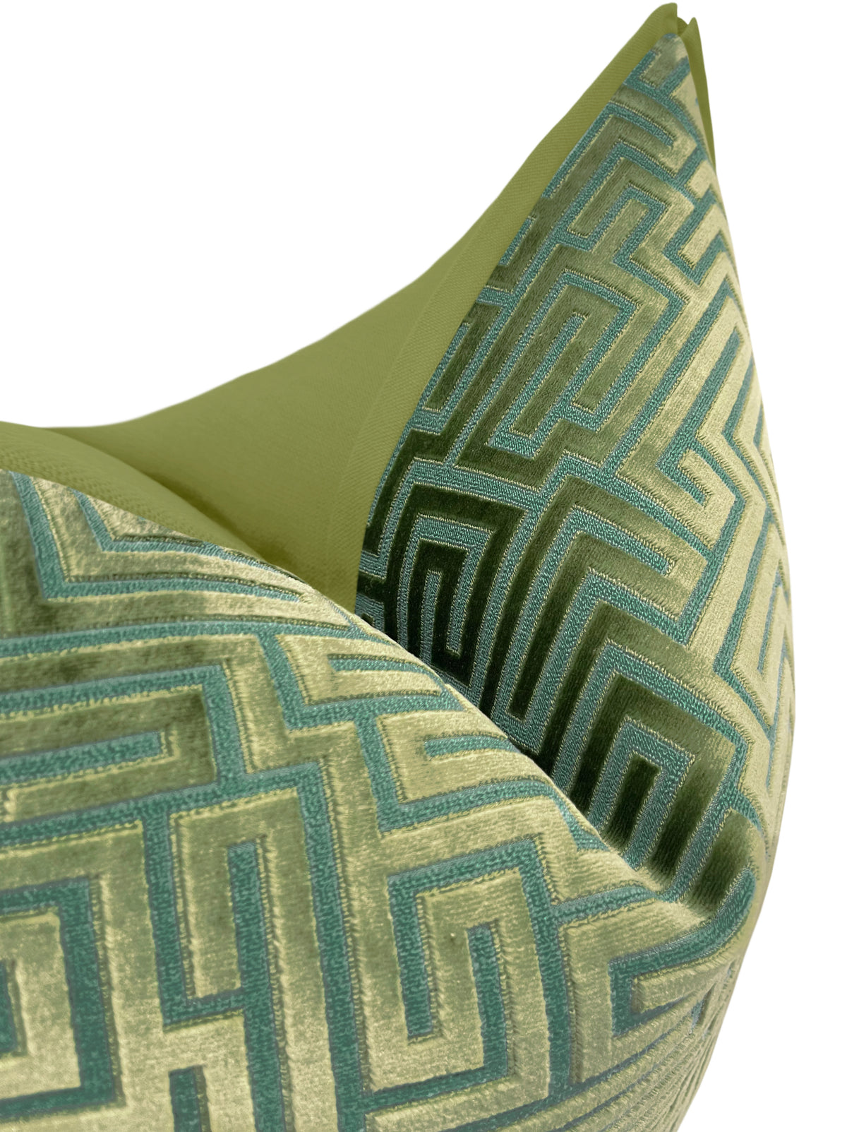 LABYRINTH CUT VELVET // OLIVE JADE | LDC