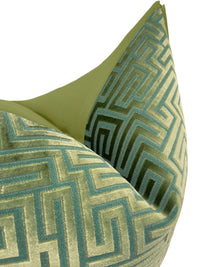 LABYRINTH CUT VELVET // OLIVE JADE | LDC