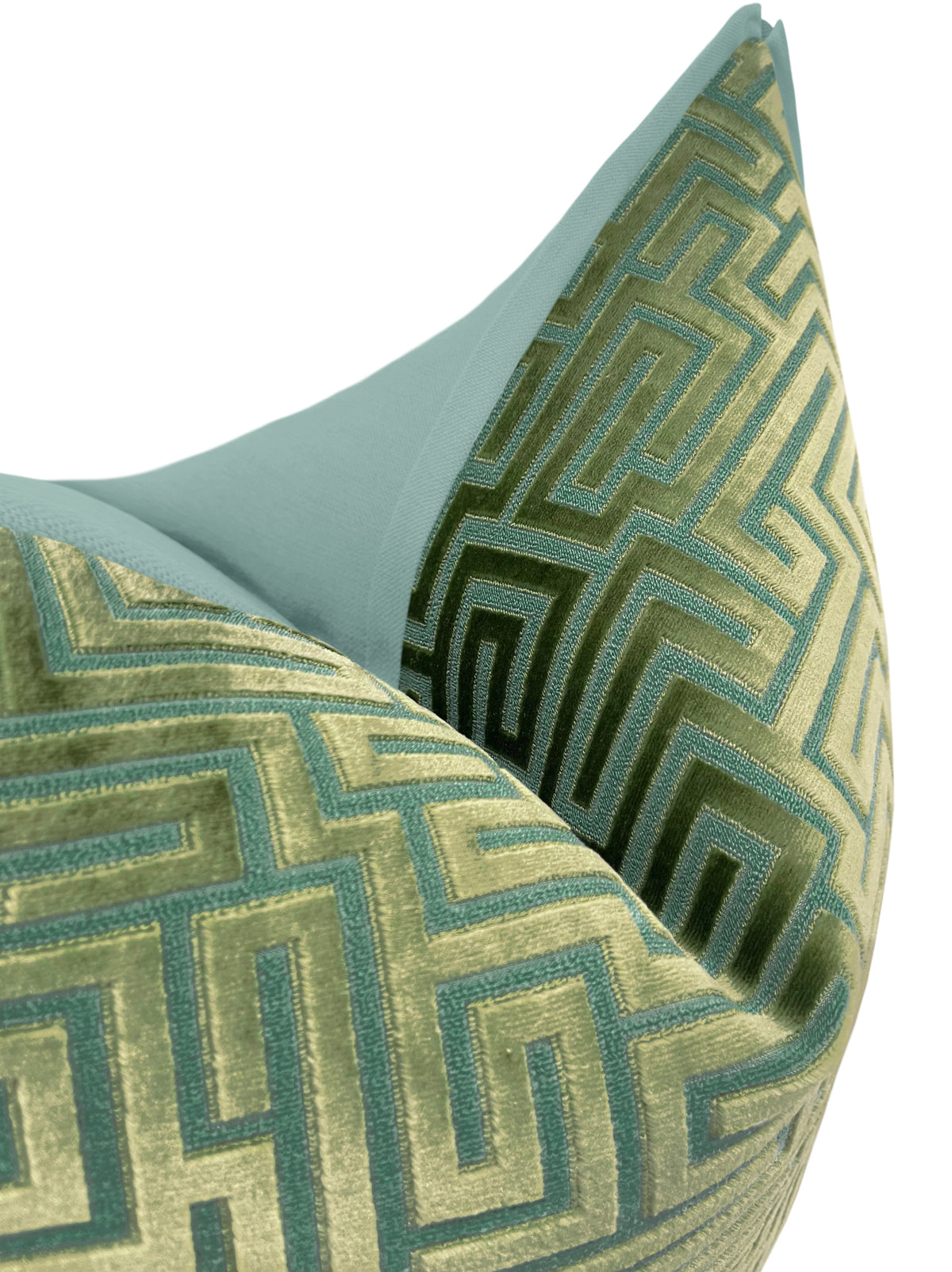 LABYRINTH CUT VELVET // OLIVE JADE | LDC