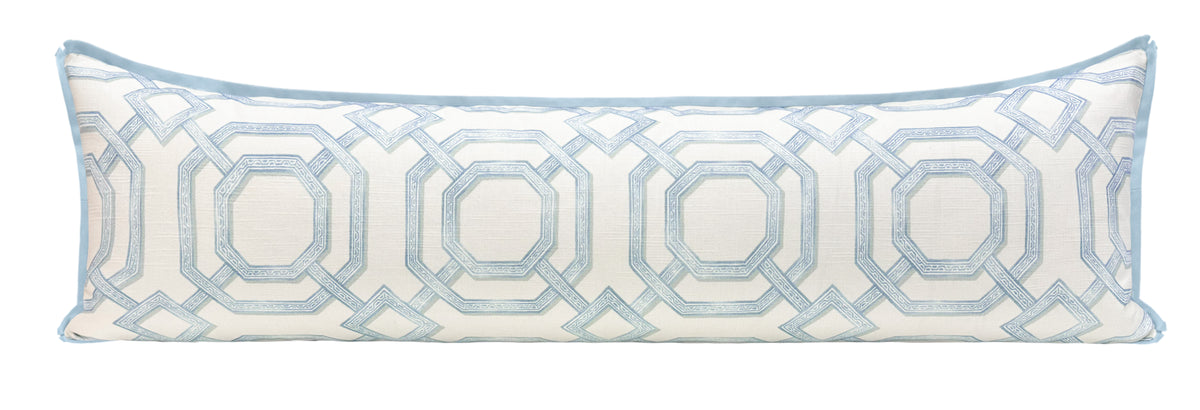 THE XL LUMBAR :: LATTICE PRINT // POWDER BLUE | LDC