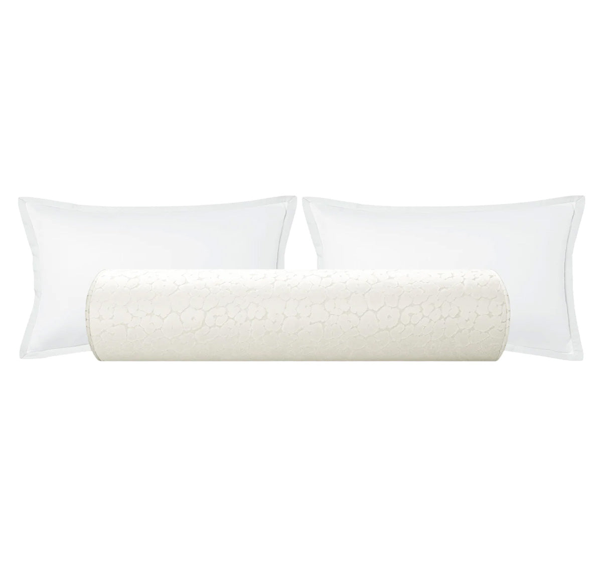 THE BOLSTER :: LEOPARD CUT VELVET // ALABASTER