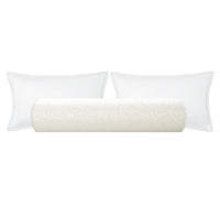 THE BOLSTER :: LEOPARD CUT VELVET // ALABASTER