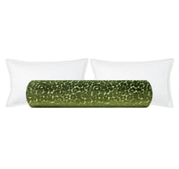 THE BOLSTER :: LEOPARD CUT VELVET // OLIVE